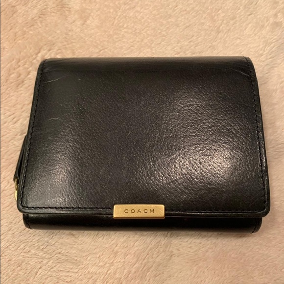 Coach Handbags - Coach Black Leather Wallet